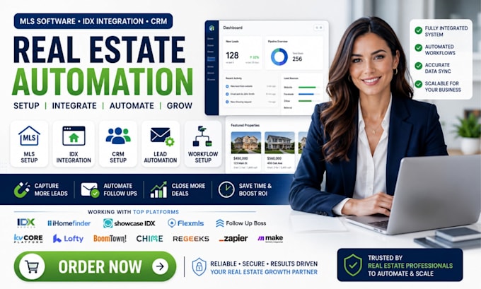 setup mls software idx integration CRM lead automation and real estate workflow