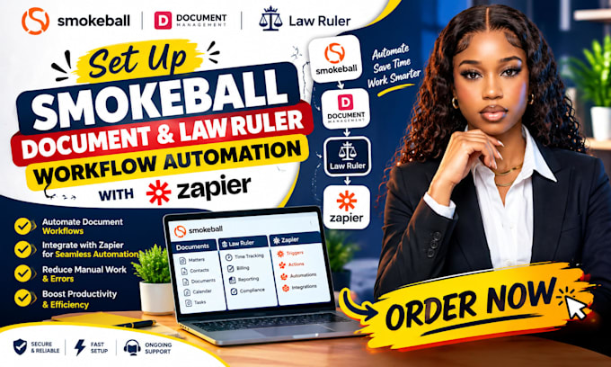 set up smokeball document law ruler workflow automation with zapier integration