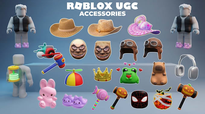 create custom roblox ugc accessories, wearable assets and 3d avatar items