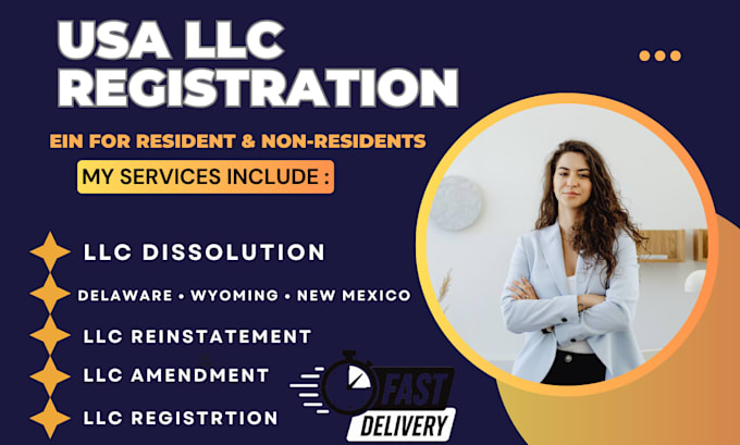 dissolve llc, file llc amendment, reinstate delaware, wyoming, new mexico llc