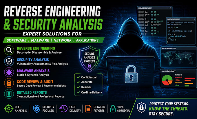 reverse engineer software and perform professional security analysis