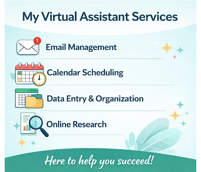 manage emails, calendars, data entry, and web research