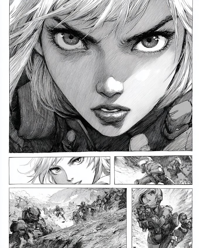 draw top tier comic book pages and graphic novel art