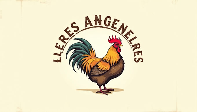 do make los angeles headless chickens vintage logo design
