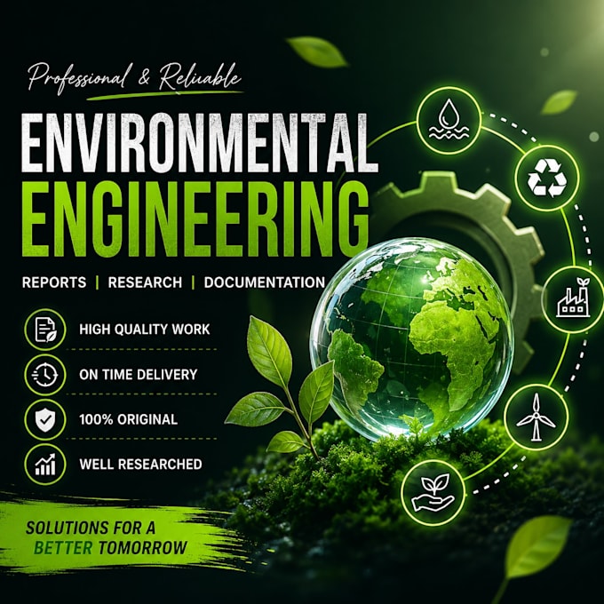 provide environmental engineering reports, sustainability analysis