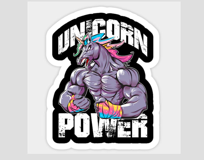 create high quality unicorn logo with free source file