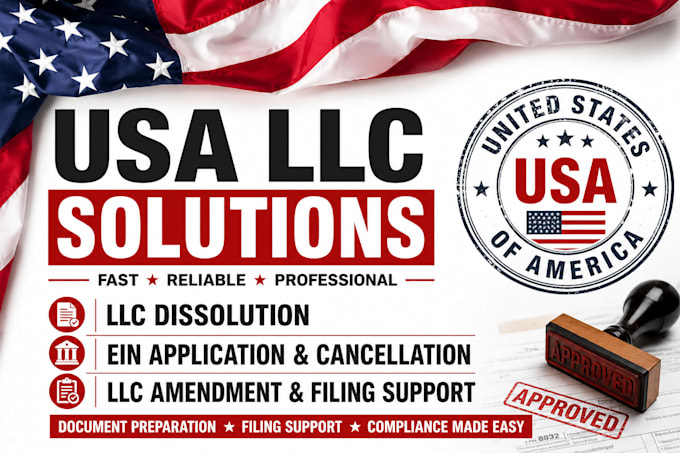 us llc dissolution, close llc, ein cancellation, delaware company dissolution