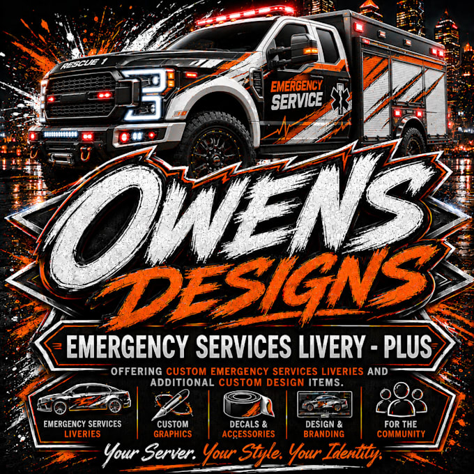 create custom emergency services liveries