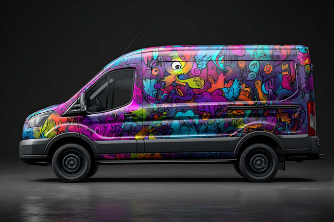 do professional car wrap design, vehicle wrap design