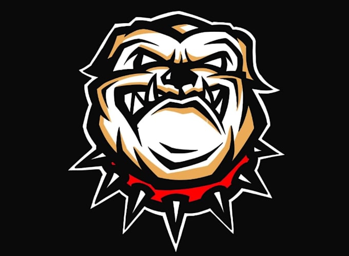 create high quality bull dog logo with free source file