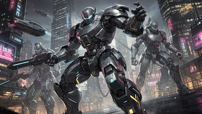 illustrate your mecha, robot and armored characters