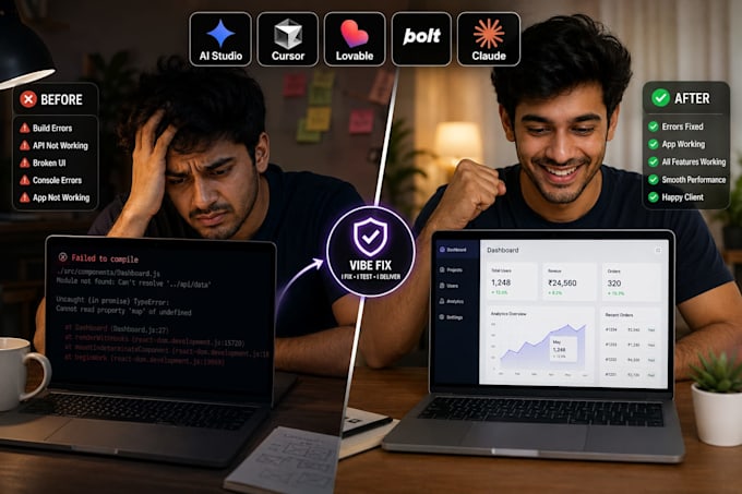 fix ai generated apps built with cursor, claude, bolt and lovable