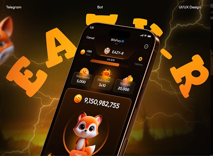 build telegram game mini app or p2e game app clickers tapswap