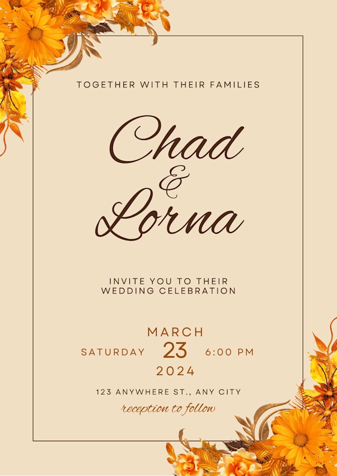 design a professional invitation card for any event