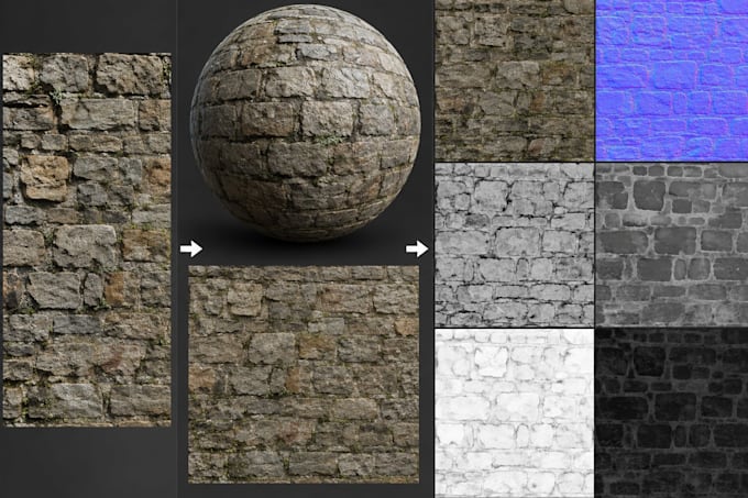 convert any photo into seamless pbr material textures