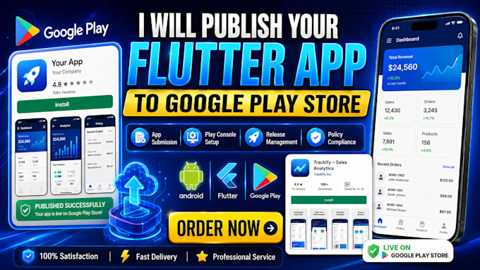 publish your  app to google and apple store