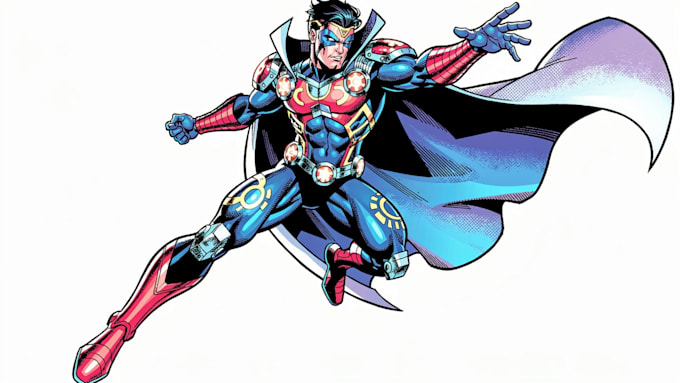 superhero character for comics