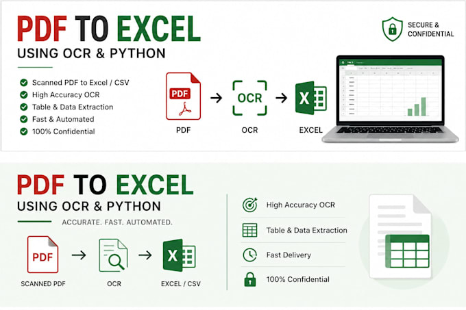 extract PDF data to excel using ocr and python automation