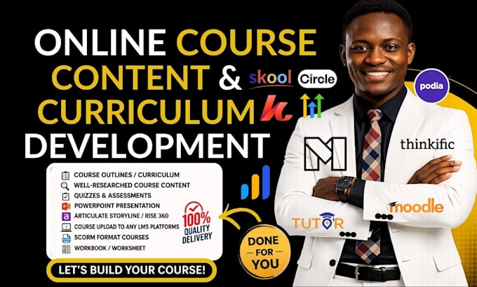create online course, training program, lesson plan, lms course modules creator
