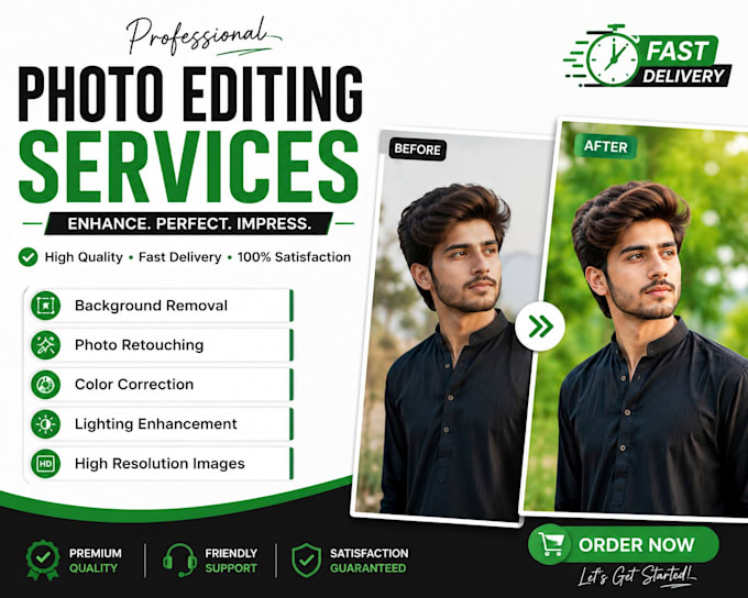 professional photo retouching and image editing
