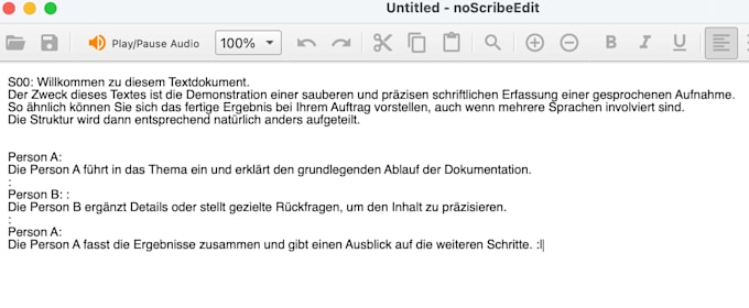 audio und video transkriptionen
