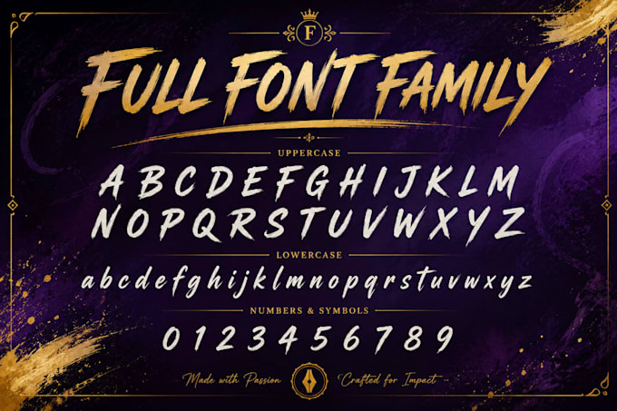 create original typography and custom font design for your brand