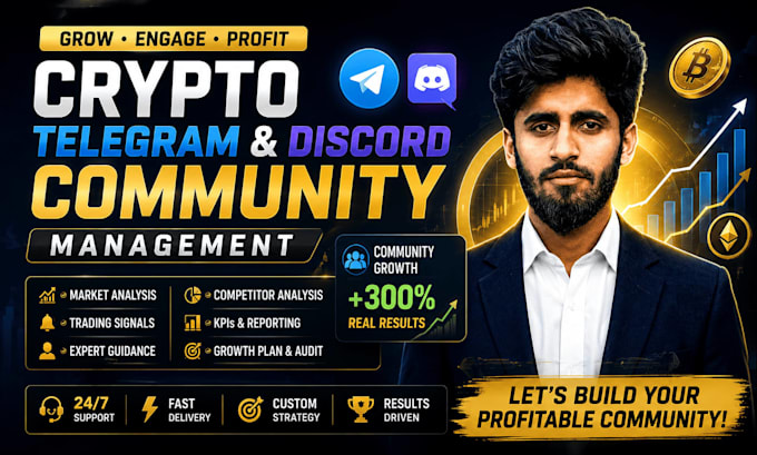 grow your crypto telegram and  discord community