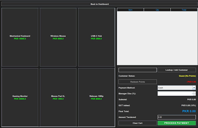 develop a custom pos system and inventory management software