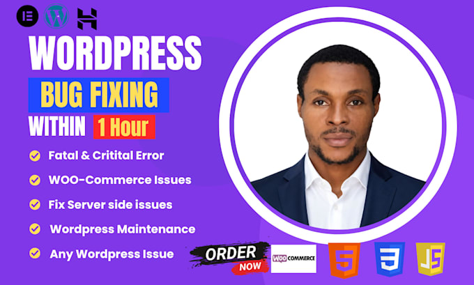 fix wordpress website critical site errors plugin error 403 404 500 503 bug fix