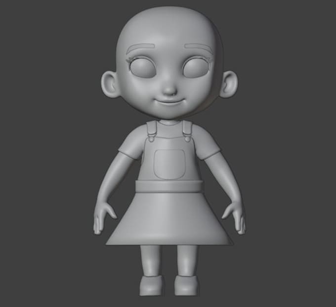 custom 3d chibi vtuber avatar model rigging vseeface animaze obs studio stream