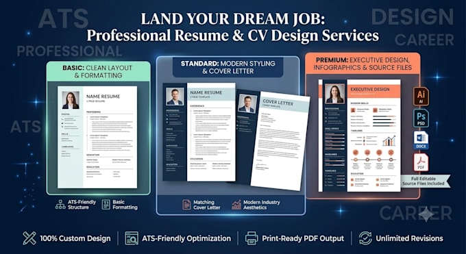 create modern infographic resume design and professional CV