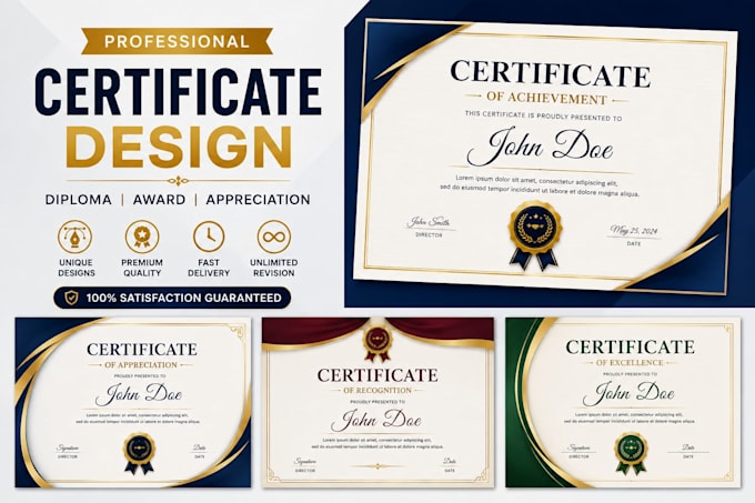 design diploma, create award, build graduation, gift and computer certificate