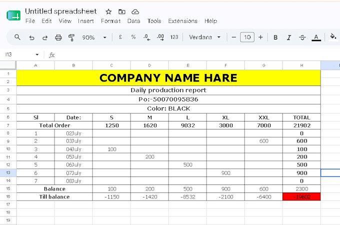 create google sheets reports