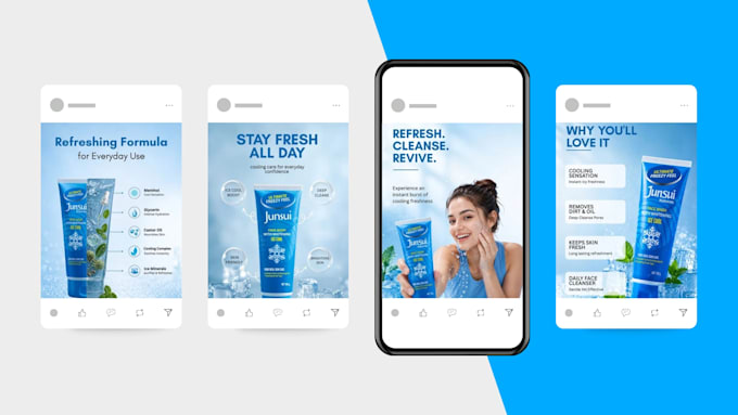 design facebook and instagram creative add using canva