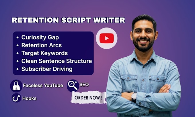 write a high retention faceless youtube script with hooks and SEO