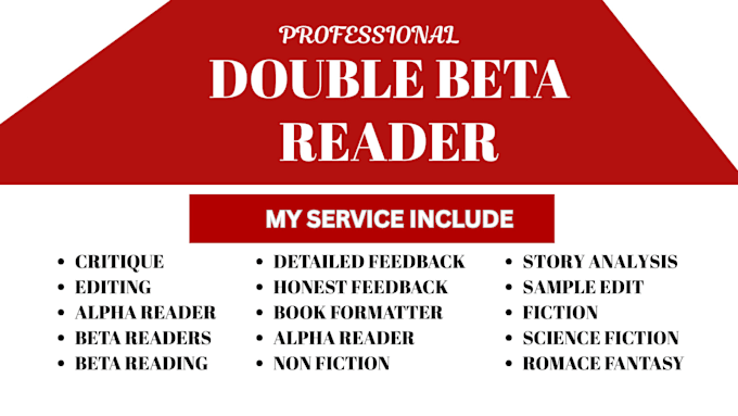 double beta read, offer inline feedback, manuscript, provide two detail report
