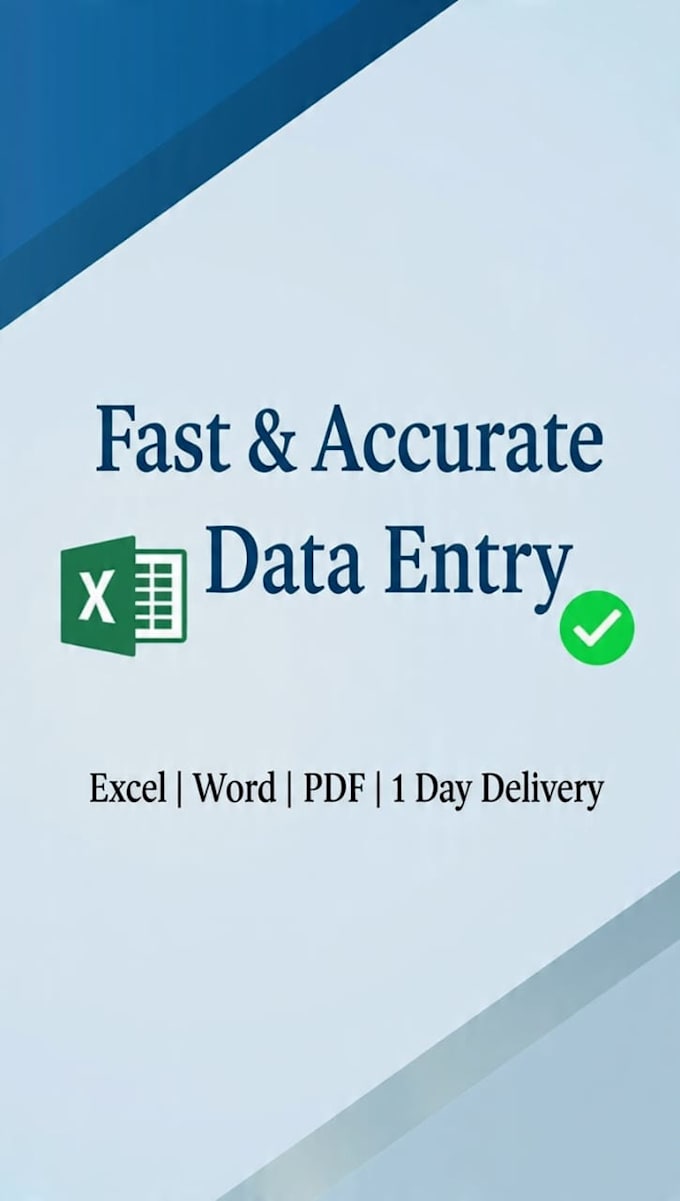 do fast and accurate data entry in excel or word