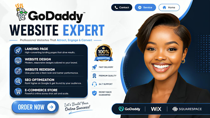 design godaddy website redesign godaddy website design develop godaddy