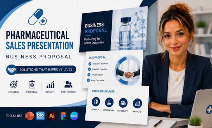 do pharmaceutical sales presentation, medical device, powerpoint design