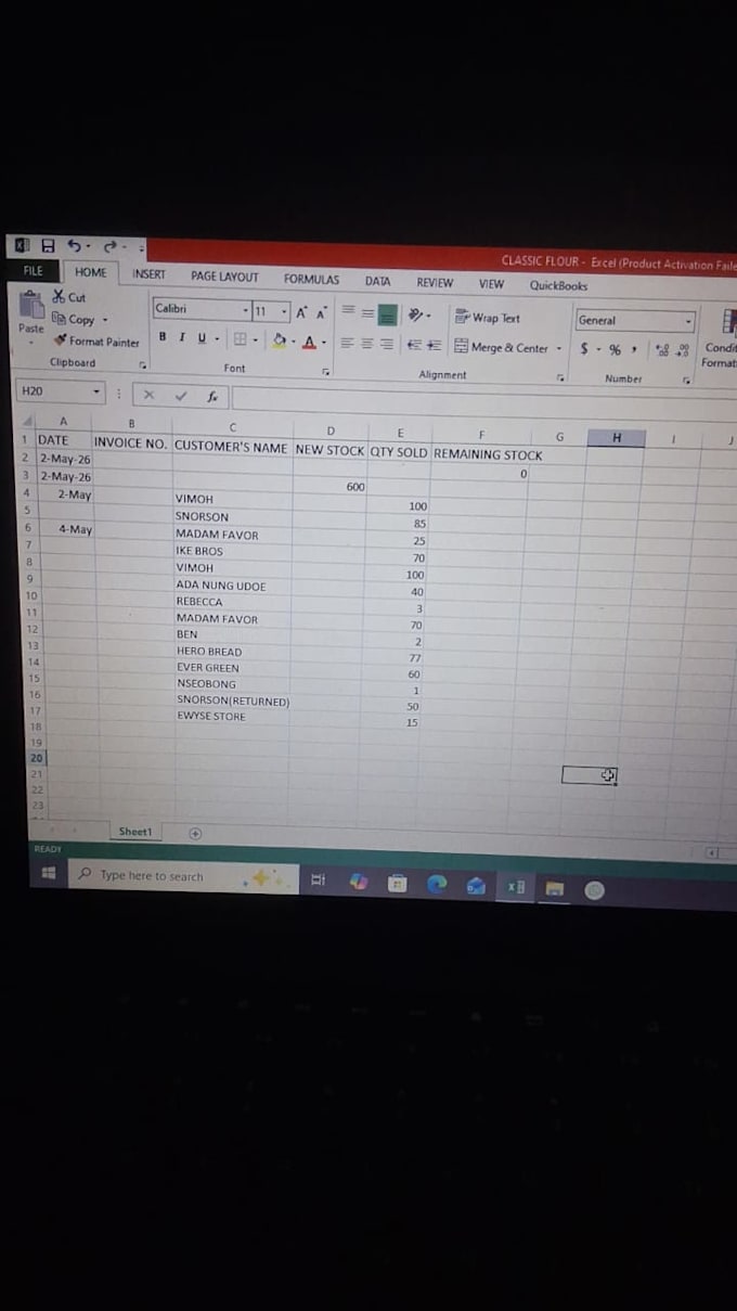 input accurate data into your spreadsheet and excel