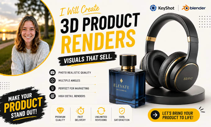 product rendering, 3d render, cgi product visualization, keyshot, product mockup
