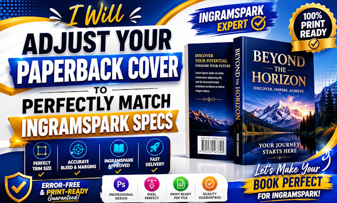adjust your paperback cover to perfectly match ingramspark specs