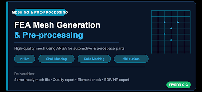 perform fea structural and stress analysis using