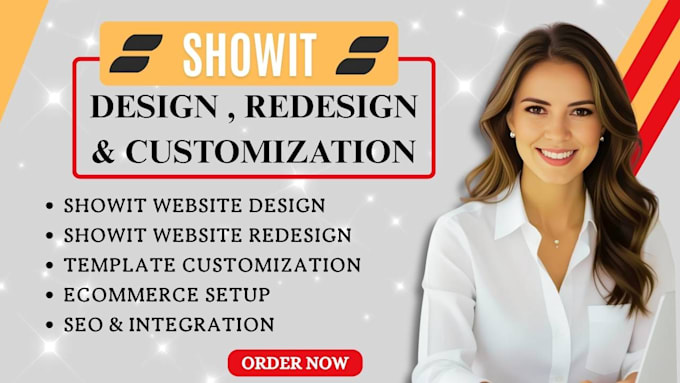 design and redesign showit website customize showit template update showit SEO