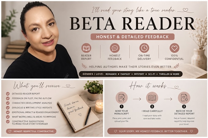 beta read your novel with detailed and honest feedback