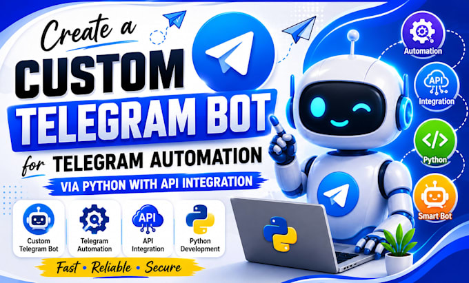 create a custom telegram bot for telegram automation via python api integration