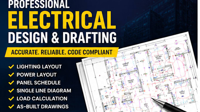 do professional electrical design and electrical drafting
