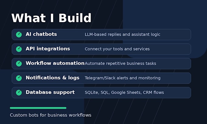 build an ai chatbot with API integrations