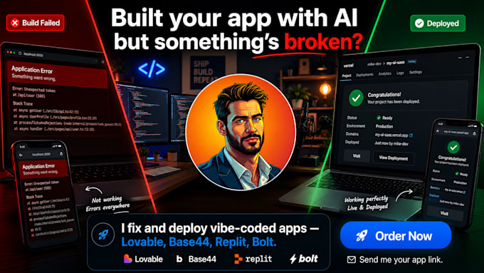 fix bugs and deploy your vibe coded web app to production