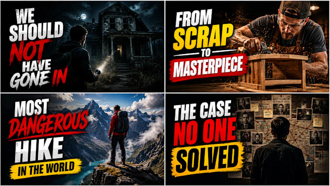 design a scroll stopping youtube thumbnail